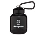 ONMYWHEY - Proszek proteinowy & Suplement Keychain Funnel, przenośny pojemnik To- do siłowni, treningi, fitness, & Travel - TSA Zatwierdzone, No Pain No Champagne