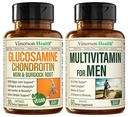 Wegańskie Glukozamina Chondroitin MSM Joint Supplement Supplement and Complete Multivitamine for Men