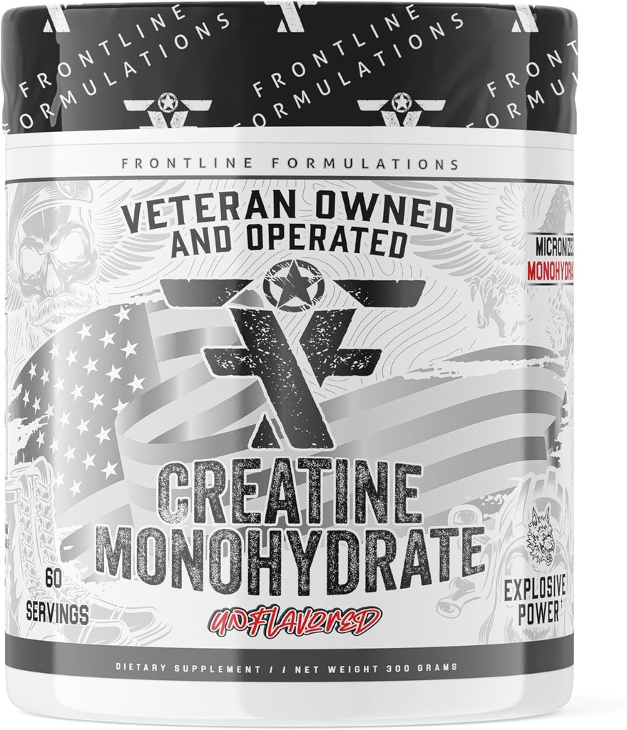 Monowodzian kreatora, Promotes Lean Muscle Growth, Unflavored, Aids Odzysk mięśni, Post- Workout Suplement, Veteren Owned and Operated (60 Służenie, Monowodzian kreatury)