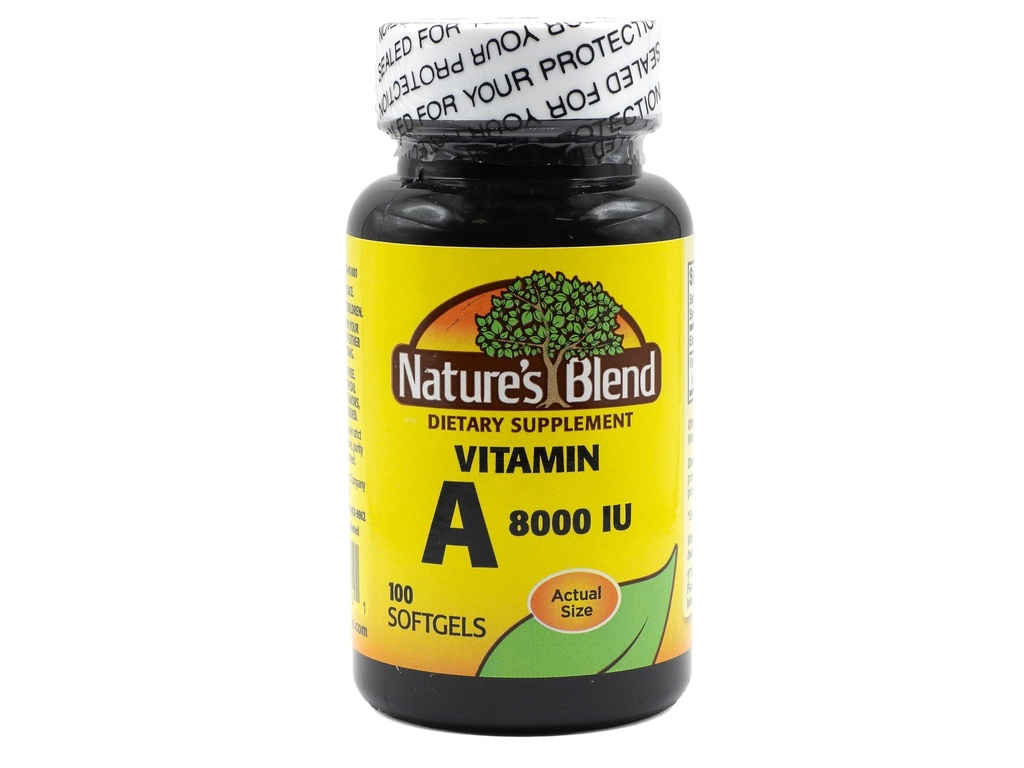 Witamina A 8000 j. m. - 100 Softgels - Wsparcie zdrowia oczu, Funkcja immunologiczna dla Vision Support