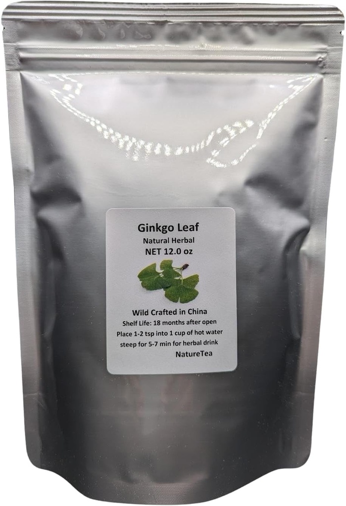 Ginkgo Leaf - Premium Ginkgo Biloba Loose Leaf 100% od przyrody (12 oz)