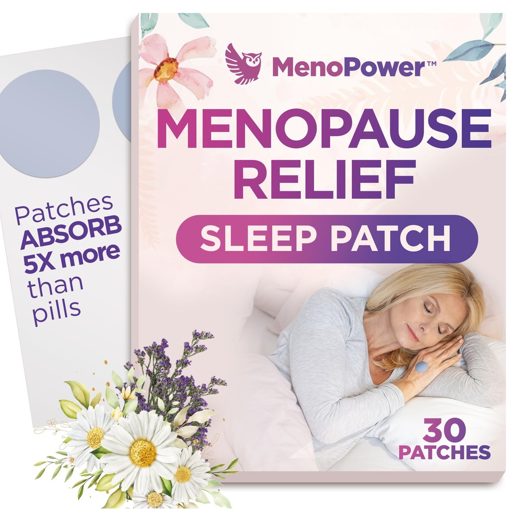 Chłodzenie Comfort Sleep Patches dla kobiet - Menopauza Relief dla lepszej pomocy snu - Suplement do snu dla relaksacji i dodatkowej siły - Wsparcie Hot Flash, Jakość Sleep & Redukcja Zmęczenia - 30 Łaty