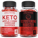 Atlantis Nutrition Keto Jabłko Cydr Ocet 60 Gummies + Testosteron Booster 2- Pack (120 Gummies)
