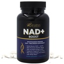 Ageless NAD Suplementy dla kobiet i mężczyzn 124; Wysoka Czystość 300mg Chlorek nikotynamidowy Ribozydowy 124; NMN Suplement dla anty-starzenia się 124; Wsparcie energii, Focus, Tłuszcz ciała i funkcji Cognitive 30
