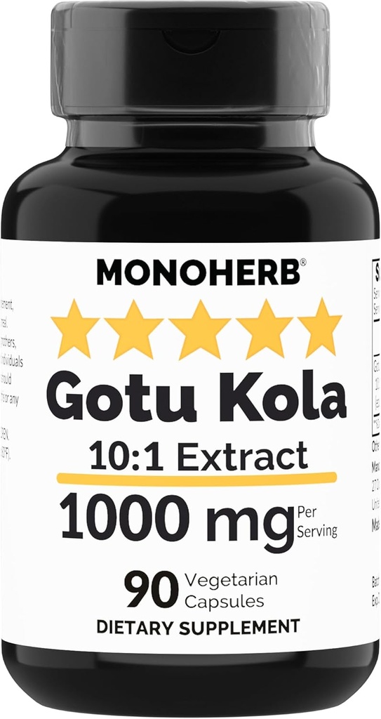 MONOHERB Gotu Kola Extract 1000 mg - 90 Kapsułki wegetariańskie