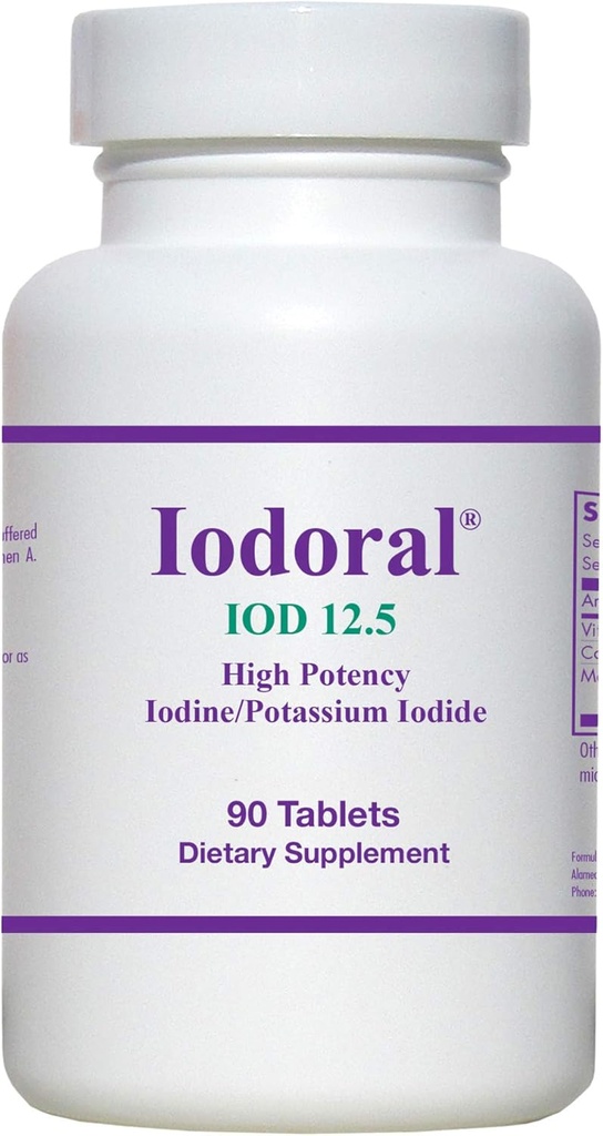 OPTIMOX Iodoral High Potency Jod Jodowy Jodek potasu Tyroid Suplement wsparcia