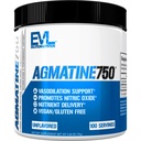 Evlution Agmatine Siarczan azotu tlenek w proszku Żywienie Wysoka wytrzymałość Agmatine Siarczan proszku Suplement tlenku azotu dla pomp o wysokiej intensywności Muscle Growth Recovery and Performance - Unflavored