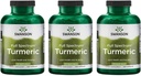 Swanson Full Spectrum Turmeric (Curcumin) - Joint Health, Trawienie, Heart Health & Liver Supplement - Curcuma Longa Formula Promowanie Wspomagania Pamięci - (240 kapsułki) 3 Pack