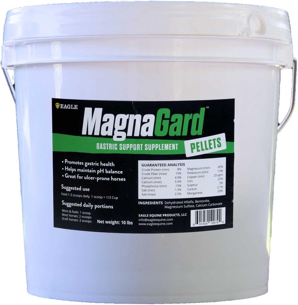 Pellet, suplement wsparcia gastrycznego dla koni 124; paletowate alfalfa pellet z wapniem, magnezem i 50 + Minerały śladowe 124; 30 Day Supply