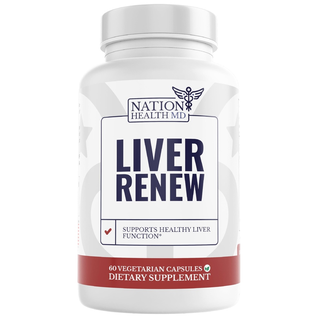 Liver Renew - Liver Cleanse Detox & Repair - Liver Support Supplement with Artichoke Extract, Milk Thisle, Dandelion and Turmeric (1 Bottle)