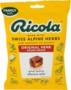 Ricola Original Herb Cough Drops, 45 Count, Cough Suppressant & Throat Relieving Drops with Naturally Sourced Menthol, Liasing Herbal Taste for Coughs & Throat Irritation Symptom Relief
