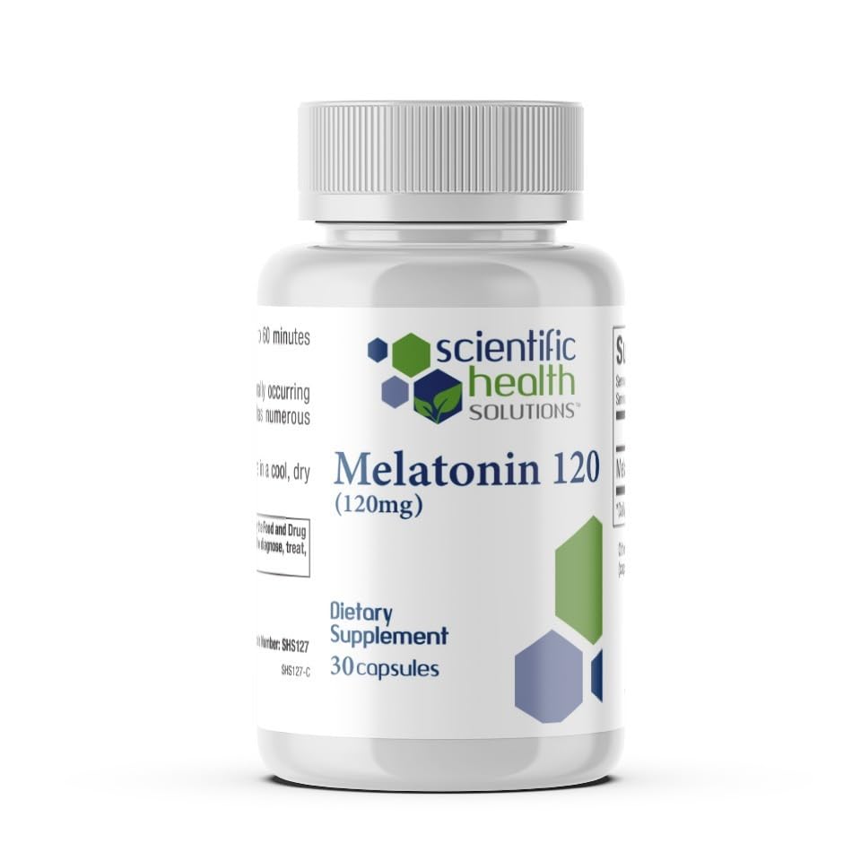 Melatonina 120mg 12 4; Melatonina jednodawkowa w postaci kapsułek Easyto- Połknięcie 124; Vegan, Non-GMO & Gluten- free