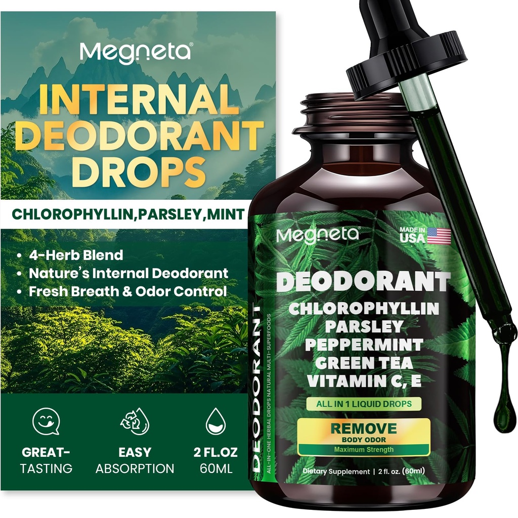 Chlorofil Płynne Krople - Suplement odsiarczania ciała dla kobiet i mężczyzn - Detox, Energia i skóry Zdrowie Wsparcie - Wegan, Non-GMO, 2 Fl Oz