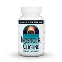 Źródło Naturals Inositol & Cholina 800 mg Wspomaga Zdrowe Nerwy Funkcje - 50 tabletek