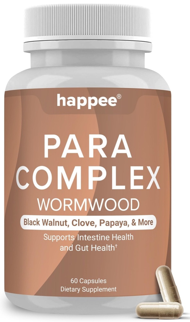 ParaComplex Interinal Guard for Human - para Purge Herbal Cleanse for Gut Health & Digestive Balance - z Wormwood, Black Walnut, Czosnek i więcej - 60 Kapsułki