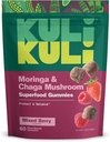 Kuli Kuli Super Gummies Energy - Suplementy energetyczne z Moringa, Wolny od kawy Natural Energy Booster - 60 Non-GMO, Gluten- Free Gummies Moringa