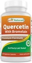 Najlepsi Naturals Quercetin z Bromelain Veggie kapsułki - 800mg Quercetin & 165 mg Bromelain (2400 GDU / g), 120