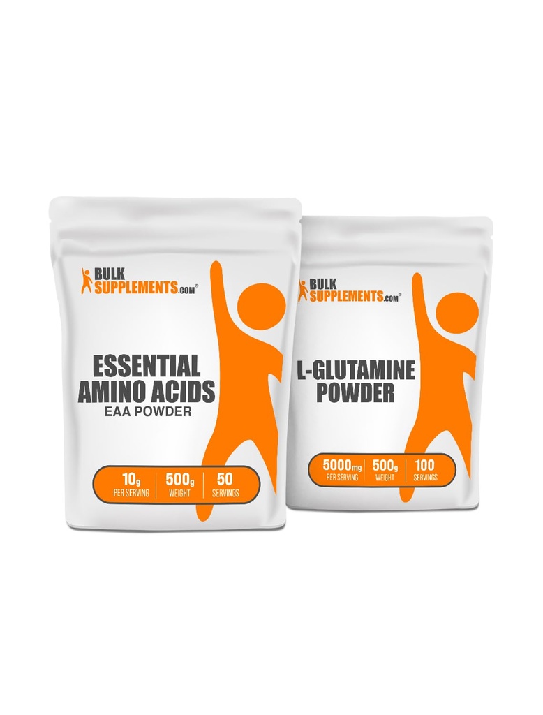 Dodatki do opakowań EAA Proszek 500g + L- glutamina 500g Bundle