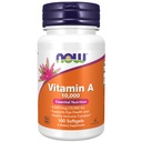 Teraz suplementy, Witamina A 10 000 j.m., Zdrowie oczu *, Esential Nutrition, 100 Softgels