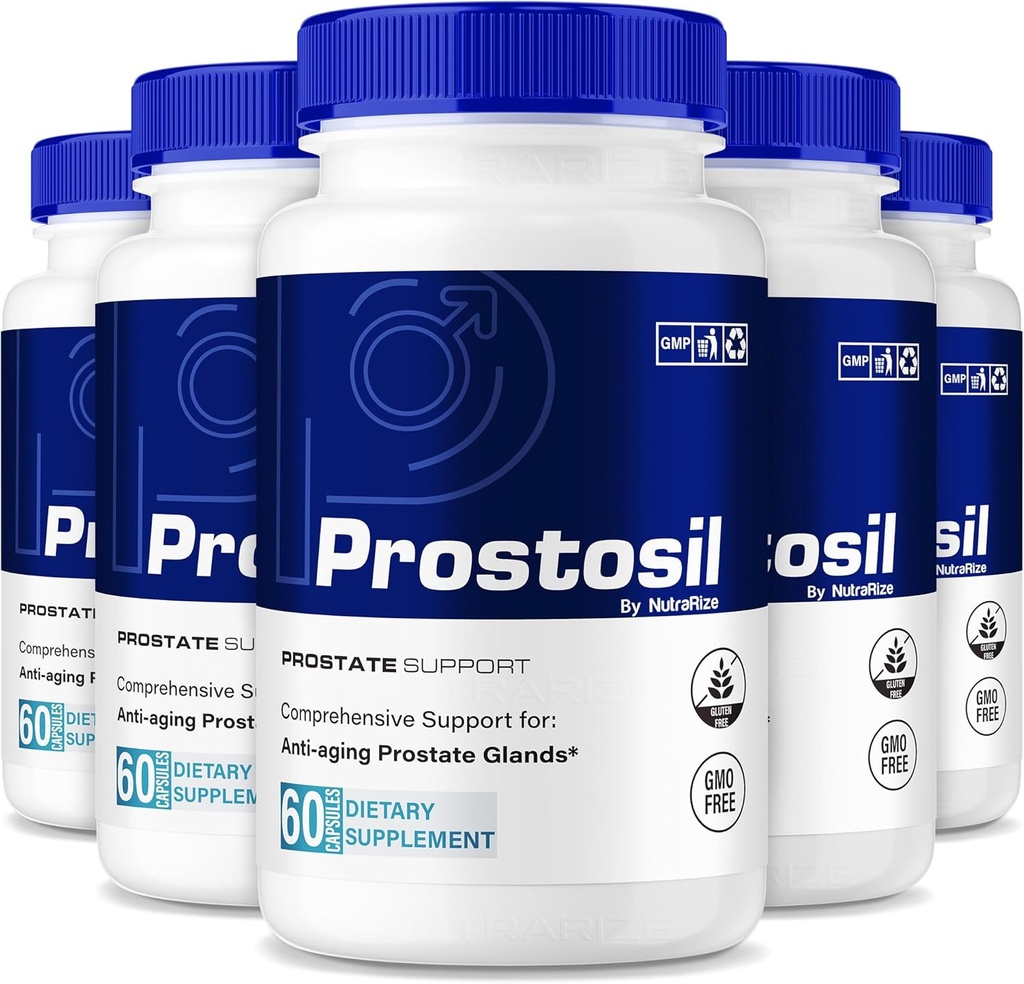 (5 opakowań) Kapsułki Prostosil, Wszystkie Naturalne Formuły Wsparcia dla Zdrowia Prostate, Maksymalna moc Suplement ziołowy do kontroli i zdrowia ogólnego, Pigułki witaminy Prosto Sil Oficjalny przegląd (300 Kapsułki)