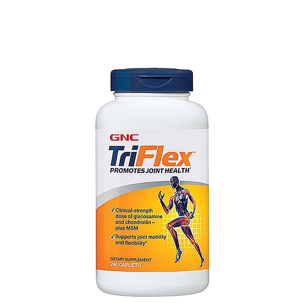 GNC TriFlex, docelowy Joint, Bone & Cartilage Health Supplement with Glucozamine Chondroitin & MSM, Wsparcie Mobilność i Elastyczność, 240 Kapsułki