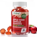 Jabłko Cydr Gummies Ocet 60 Liczy 1000mg AVC z witaminą B6 Witamina B12 do metabolizmu, trawienia, detox, Gut i immunologicznego zdrowia