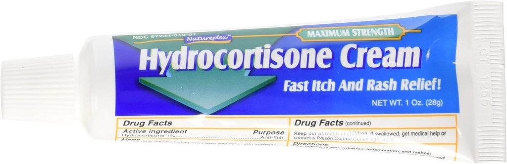 Natureplex Hydrokortyzon 1% krem, 1 unce (opakowanie po 3)