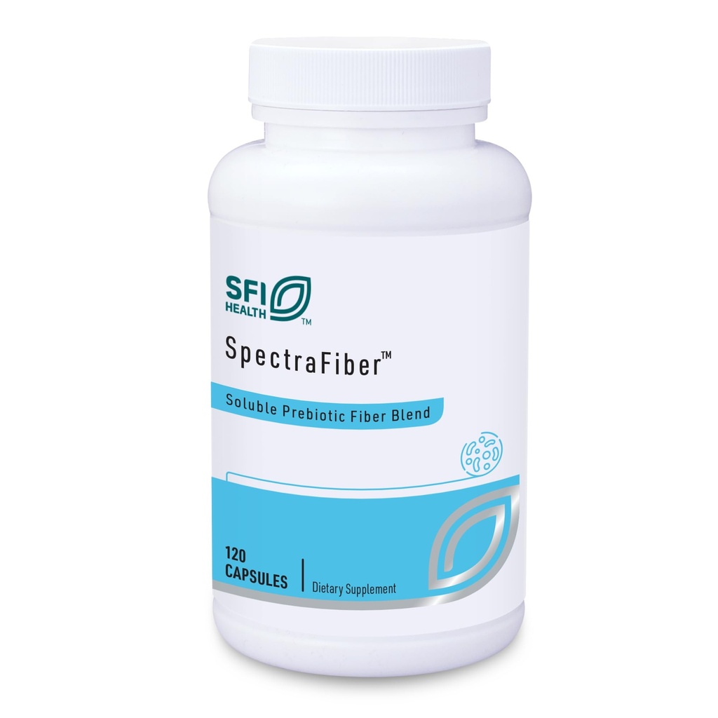 Klaire Labs SFI Health Spectrafiber - Hypoalergenne 9 Rozpuszczalny Mieszanka Fiber z Apple Pectin & Glucomannan, No Psyllium & Gluten- Free (120 kapsułki)