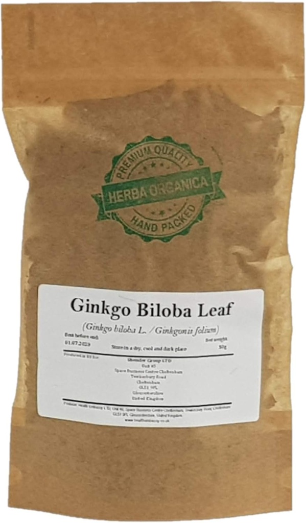 Herba Organica Ginkgo Biloba Leaf - Ginkgo Biloba L - Herbal Herbal (50g)