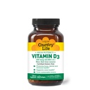 Country Life Witamina D3 10 000 IU - Wysoka potencja, Non-Fish Source 124; kości, immunologiczne & Colon Health Support 124; 60 Softgels 124; Certified gluten- Free, Czysta formuła z MCT Oil dla lepszej absorpcji