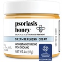 PSORIASIS HONEY Skin- Renewing Cream - Eczema & Seborrheic Dermatical Cream - Łuszczyca Leczenie skóry, zaczerwienienie i Itch Relief (4oz)