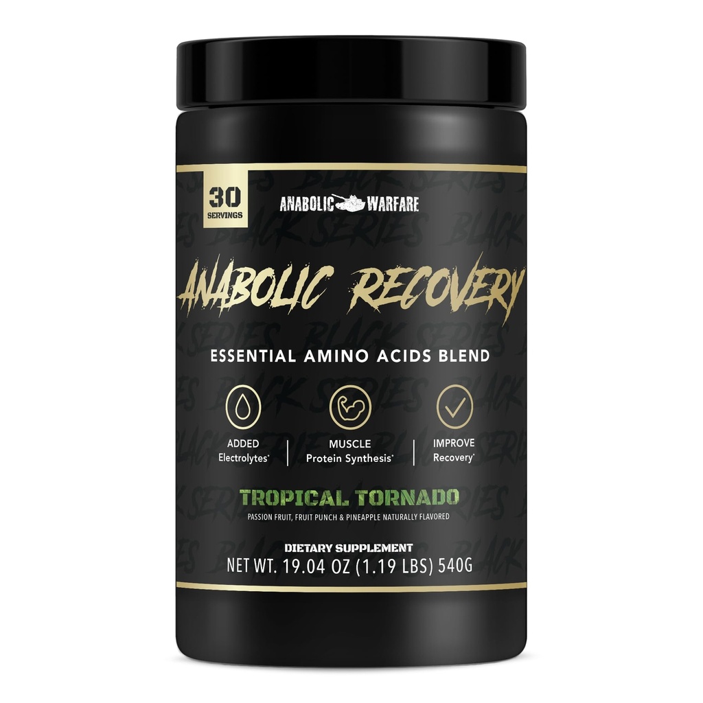 Odzyskiwanie anaboliczne, podstawowe aminokwasy, post Workout Recovery, Premium Hydration, Budowanie mięśni * (Tropical Tornado, 30 Sług)