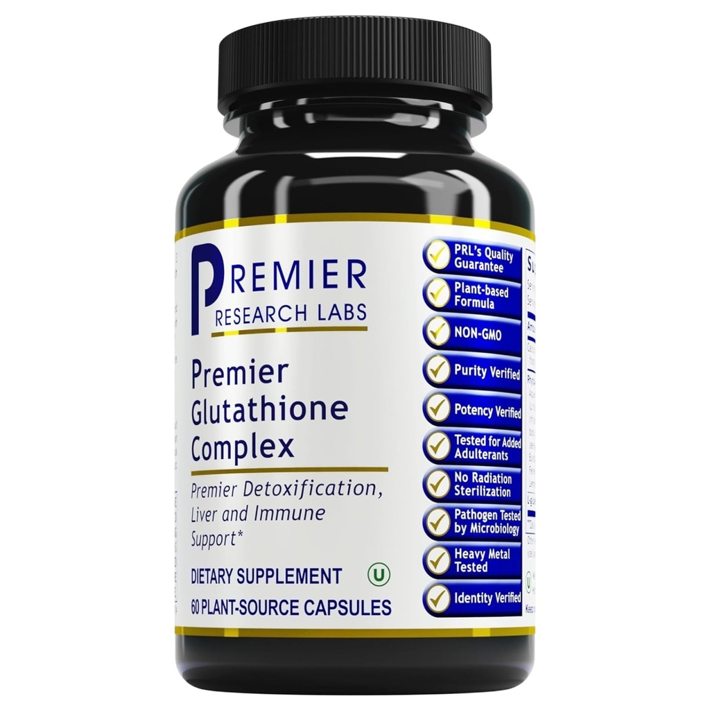 Premier Research Labs Glutathione Complex - Liver & Immune Supplement - Glutathione Pill for Natural Liver Cleanse - 60 Kapsułki wegetariańskie