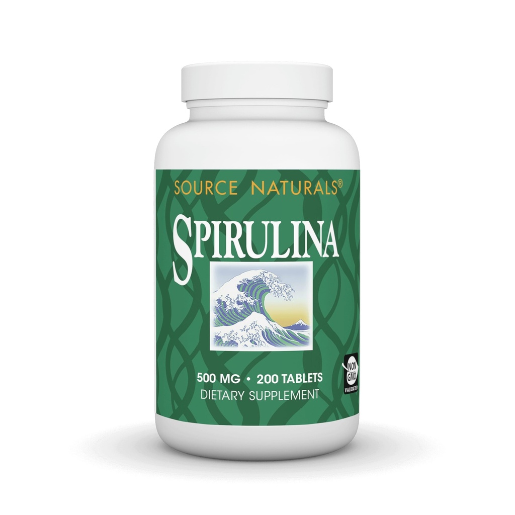 Źródło Naturals Spirulina - wsparcie systemu immunologicznego - 200 tabletek