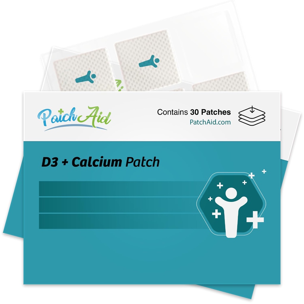 PatchAid D3 / Wapnia Topical Patch 30- Day Supply (Opakowanie 2)