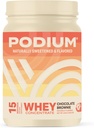 Podium Nutrition Serwatka Białko proszku, Czekoladowe Brownie, 22g Białko na Podawanie z Enzymów Digestive, Izolat i Koncentrat białka serwatki, Gluten Free, Niskie węglowodany, Niski cukier i Soy Free, 15 Sługi