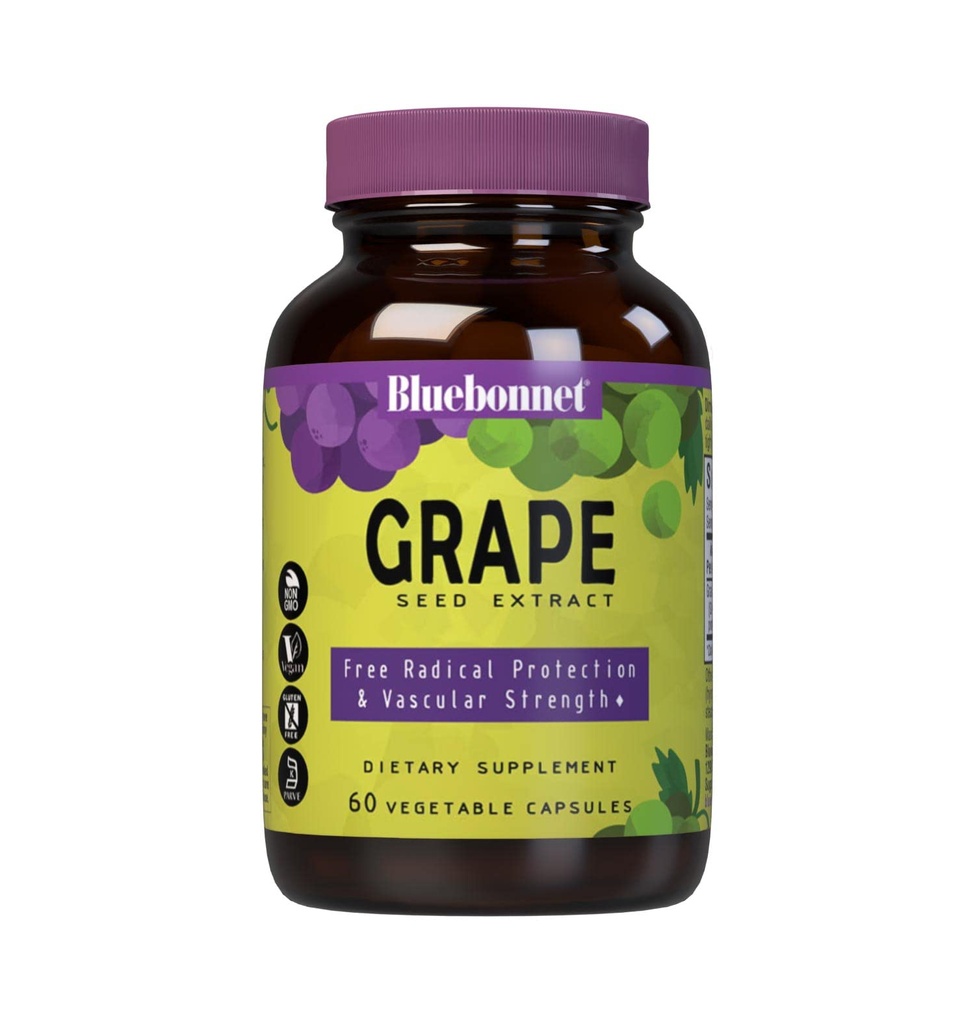 BlueBonnet Super owoce winogronowe ekstrakt suplement, 60 Count, biały (743715008403)