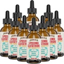 Liposomal Glutathione Liquid 2000MG - Suplement do detoksykacji przeciwutleniaczy dla kobiet i mężczyzn, Obrona starzenia, Funkcje wątroby i energii, z kwasem hialuronowym + Aloe Vera + Witamina C, Natural & Vegan, 20 FL.OZ