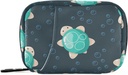 Cute Sea Turtle Pill Box 7 dzień Pill Case Travel Pill Organizer Bag z Zipper Portable Weekly Case Compact Rozmiar dla posiadacza suplementu witaminy