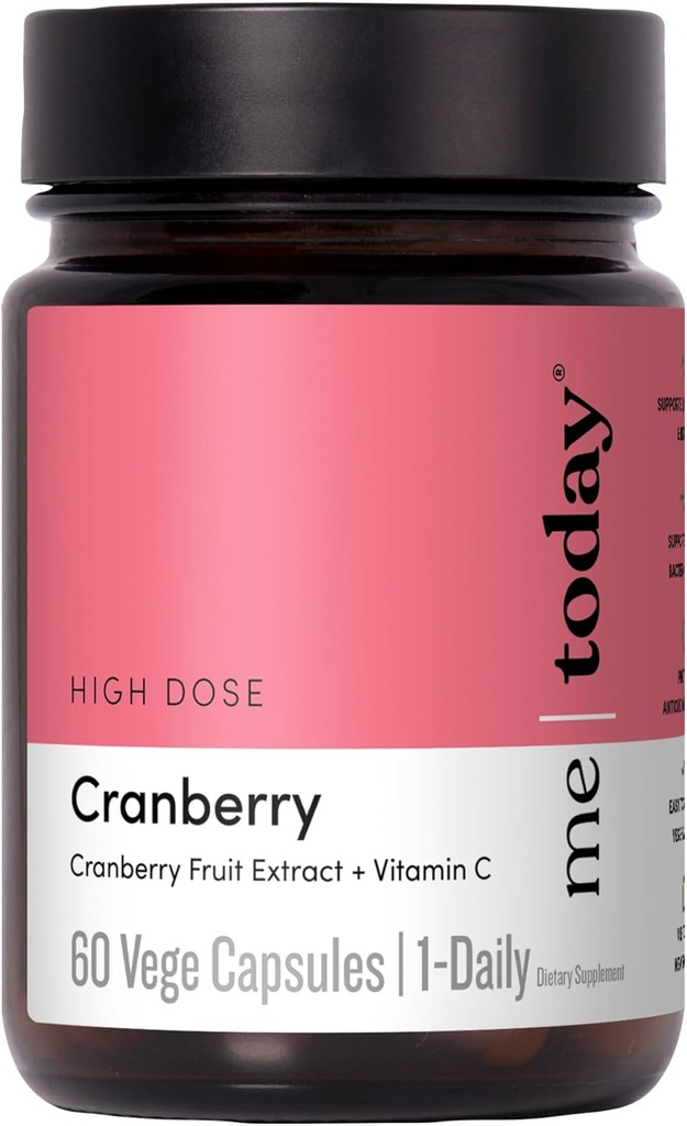 ja dzisiaj Żurawina 30,000mg z witaminą C - Urynary Tract Health Support, Immune Boost, Vegan Supplement- High Potency Żurawinowe pigułki dla kobiet i mężczyzn, 60 Służenie