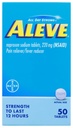 Aleve, Reliever Pain / Fever Reducer 220 mg tabletki, 50