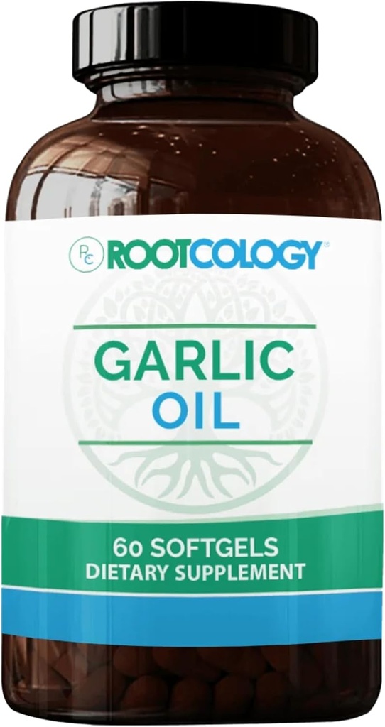 Rootcology by Dr. Izabella Wentz Kobieta 124; Olej czosnkowy 124; Softgels with Garlic Oil and Pietruszka Oil, Enteric- Coated to Reduce Odor Reduction 124; Support Immune System and Cardival Health