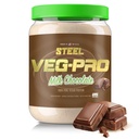 Suplementy stalowe Veg- PRO XI124; Proszek białkowy wegański, Mleko Czekoladowe 124; 25 Podawanie (1.65lbs) XI124; Proszek białkowy z BCAA Amino Acid XI124; Gluten Free XI124; Non Dairy XI124; Formuła niskokaloryczna
