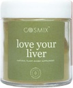 Cosmix Love Your Liver, Detoksykacja wątroby i nerek, Oczyszcza krew, Redukuje Inflamation, Bhumi Amalaki, Mleko Thistle, Turmeric, 60G - Makes Up to 40 Sług, Plant- Based Superfood Mieszanka