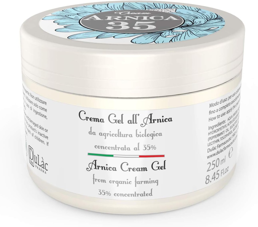 Dulàc - Arnica Cream 8.45 Fl Oz Rich in Organic Arnica Montana Extracts, Arnica Bruise Cream Extra Siła również idealne dla mięśni i Joint Relief, Obrzęk i Edema