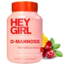 D Kapsułki mannozy - Sadzacy suplement UTI - Oczyszczanie i Flush Zanieczyszczenia - z naturalnego proszku D- Mannose, Żurawina, Hibiscus & Dandelion - Alternatywa dla żurawiny dla kobiet, 60 Kapsułki