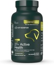 VetriScience Senior 27 + Active Health Chewable Tablets, Canine Plus Daily Multivitamin dla Senior Dogs, Zbalansowane witaminy, Minerały i Przeciwutleniacze, Starzenie i Wellness Wsparcie, Veggie, 60 Hrabia
