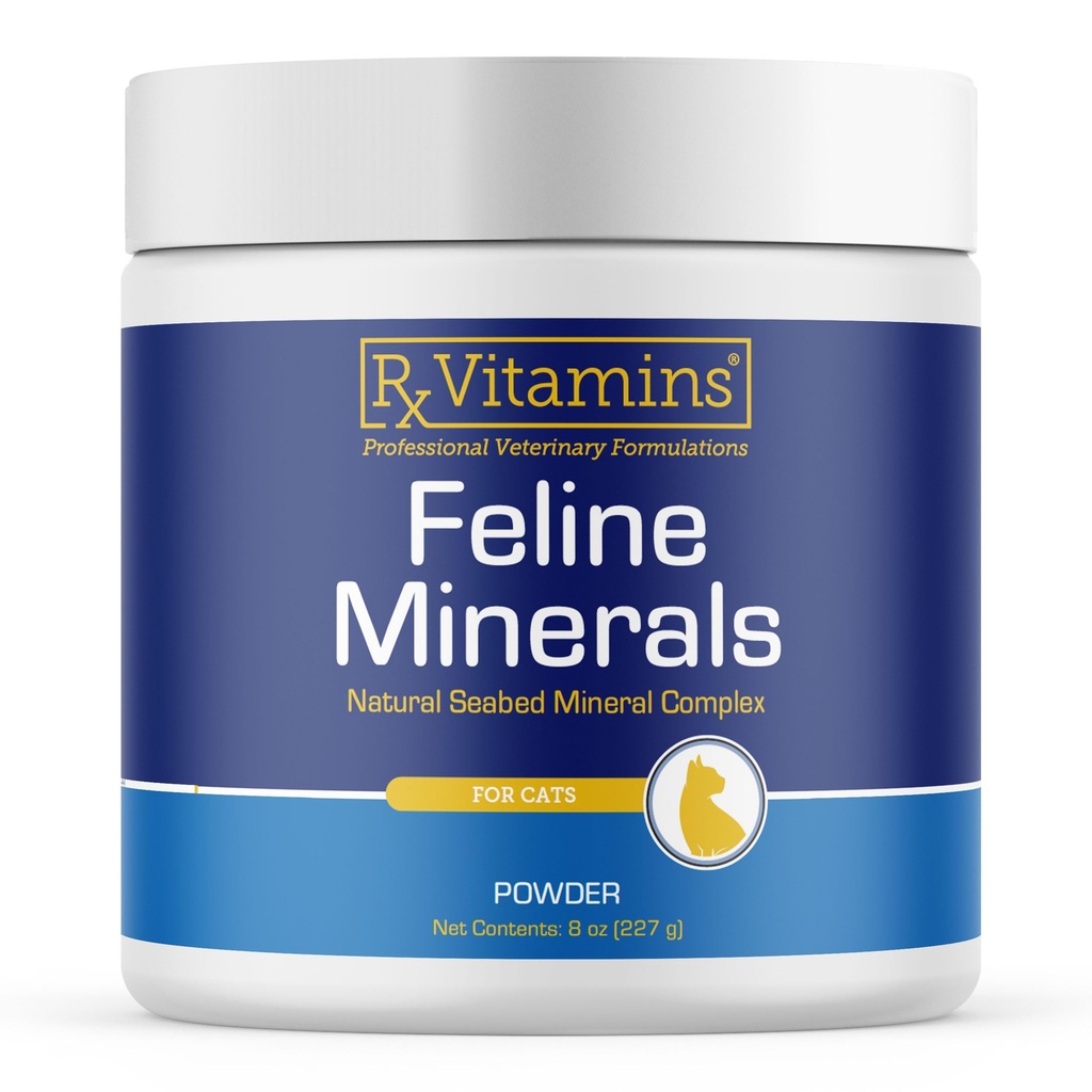 Rx Vitamin Feline Minerals - Tauryna dla Cat Heart Health - Wapń dla Joint Supplement - Wsparcie immunologiczne dla kotów z Magnezu i potasu - Suplement skóry i Coat - 8oz