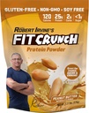 FITCRUNCH Tri- Mieszanka białka serwatki, Keto Friendly, Niskie kalorie, Wysokie białko, Gluten Free, Soy Free (18 Słupki, Masło orzechowe)