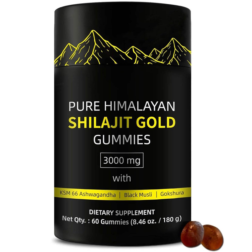 Shilajit Gummies is 124; Alpha Gummies for Men is 124; Lab Tested I No Added Sugar Between 124; Ashwagandha, Gokshura between 124; Fulvic Acid & 85 + Trace Minerals for Men, Women Between 124; Non-GMO Between 124; 60 Gummy